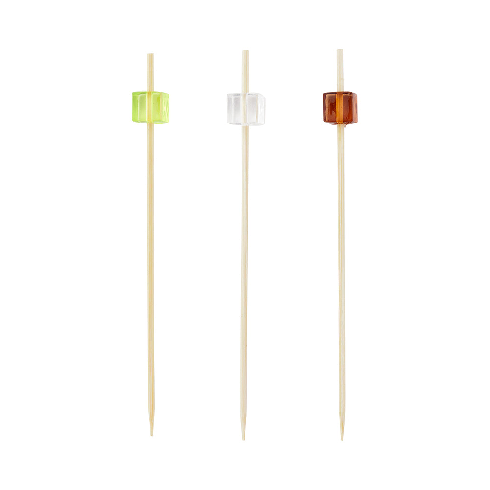 Premium Bamboo Acrylic Block Skewers - 3.5