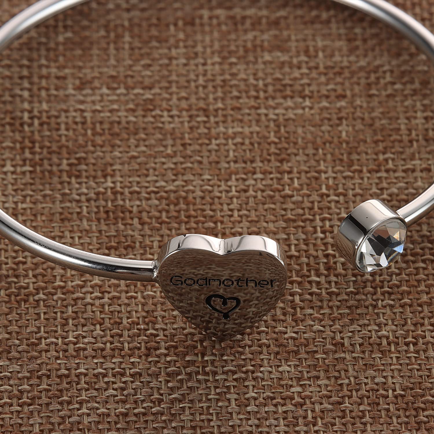 Kivosliviz Godmother Bracelet - Elegant Jewelry Gift for Godmothers & Godmoms - Perfect for Baptism, Christening & Special Occasions