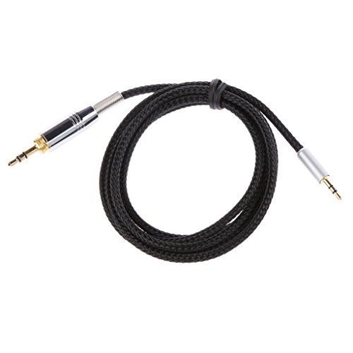 Original AKG Y45BT Y50 Y40 Y55 K845BT K840KL Replacement Headphone Cable - High Quality OFC Audio Wire for Clear Sound - Perfect for Travel, Commuting & Studio Use (Black)