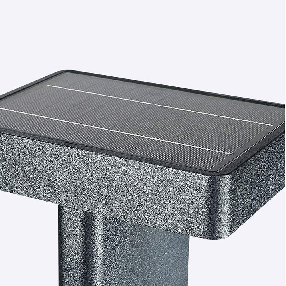 Solar Powered Waterproof LED Outdoor Lamp Post Lights - Square Modern Home & Garden Decoration, Energy Efficient Landscape Pole Lighting for Driveway, Patio, Walkway, Community Street Lighting
