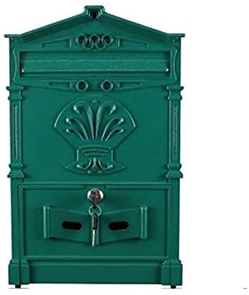 GXBCS Wall Mount Mailbox - Outdoor Weatherproof Parcel & Letter Box for House Front Porch, Residential Roadside - Secure Mail Drop Box with Large Capacity (Color: Black) - Perfect for Home, Apartment & Office Mail Delivery Protection