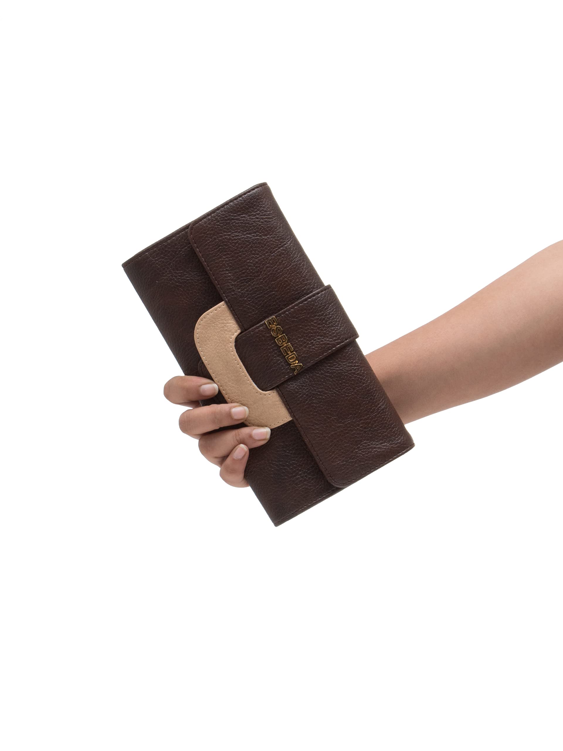 ESBEDA Genuine PU Leather Women's Wallet - Slim RFID Blocking Bifold Wallet with Multiple Card Slots, Perfect for Everyday Use & Travel