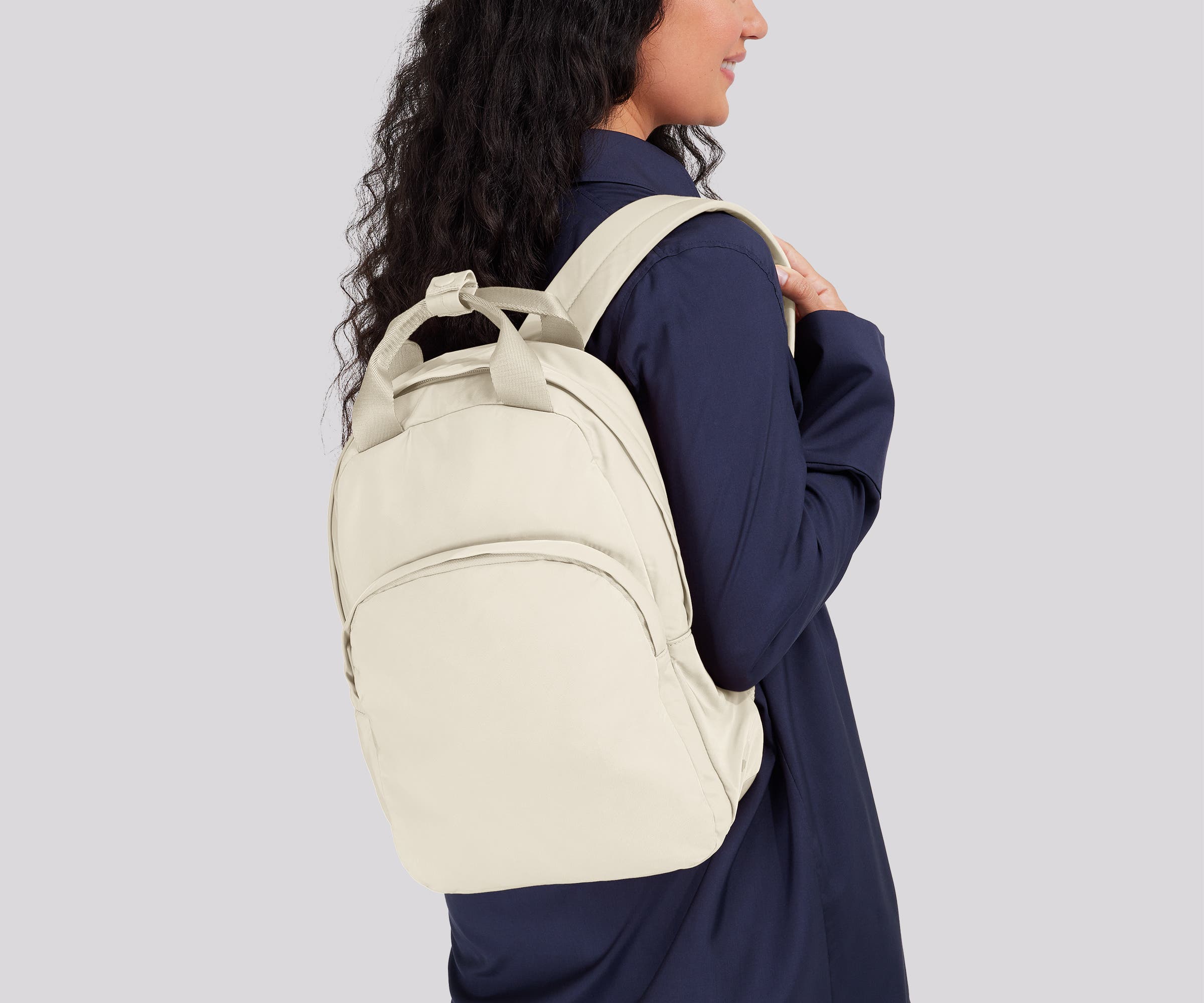 Featherlight Backpack in Salt White - Ultra Lightweight Travel & Hiking Daypack for Women & Men - Perfect for Commuting, School & Outdoor Adventures