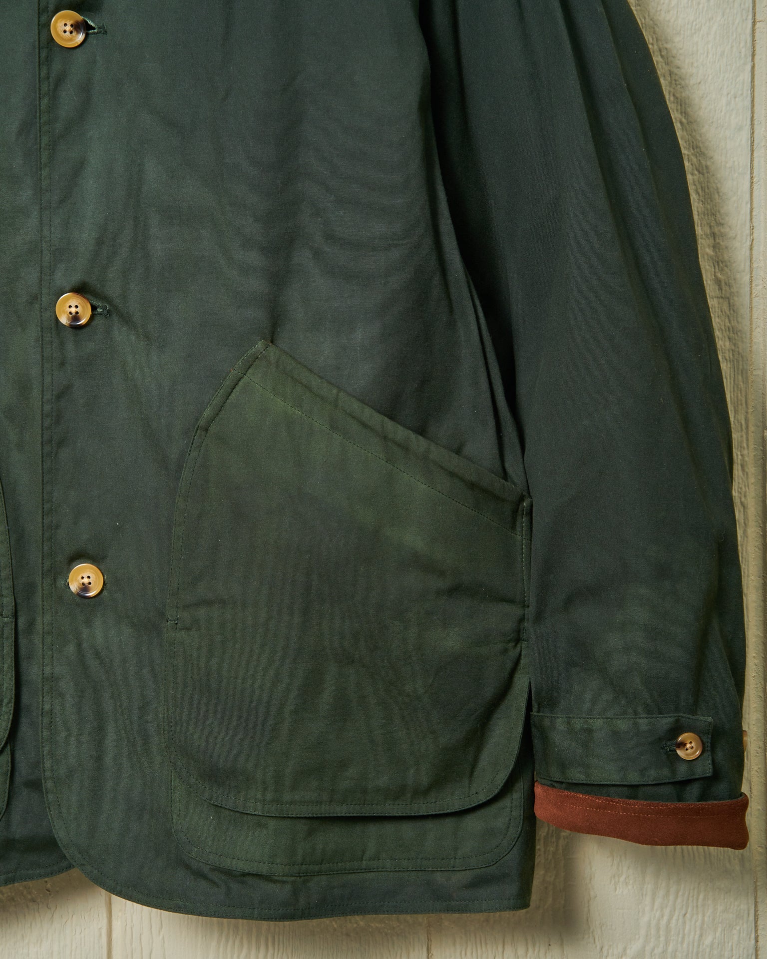 Gamekeeper Jacket - Olive Waxed Canvas Waterproof Hunting Coat for Outdoor Adventures | Durable & Stylish for Hiking, Camping & Field Sports
