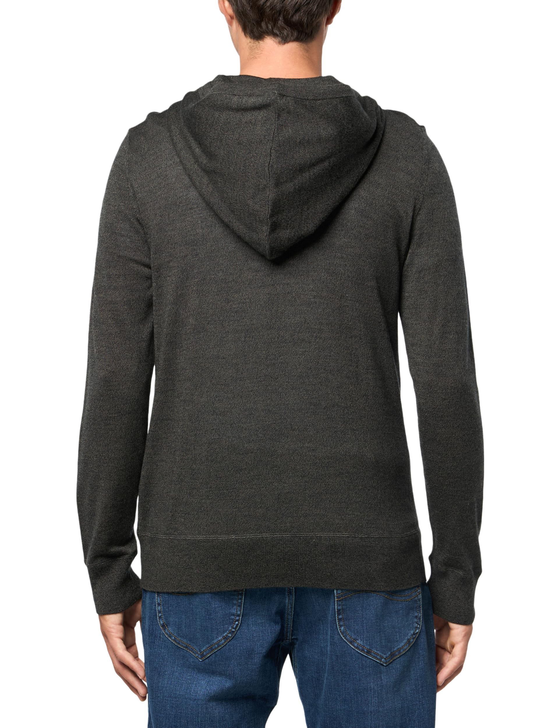 Men's Fashion Merino Wool Zip Hoodie - Lightweight & Warm Winter Pullover for Outdoor Hiking, Camping & Casual Wear
