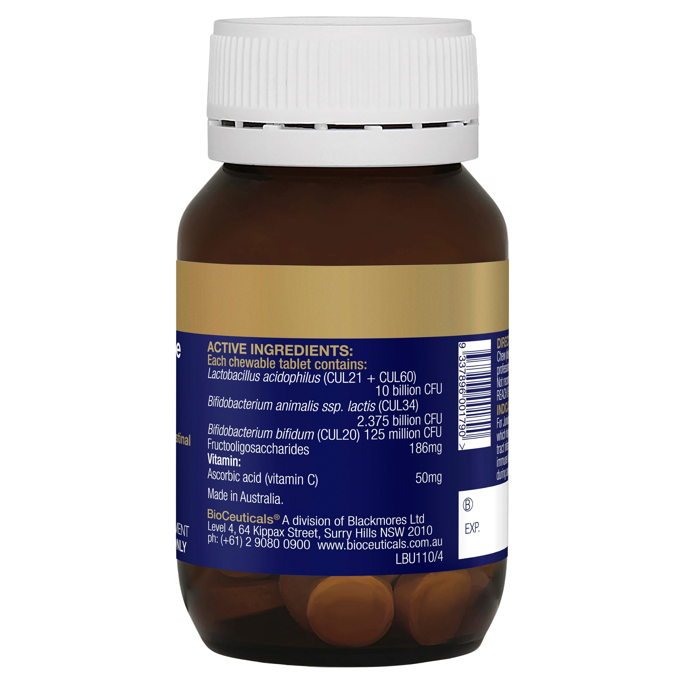 BioCeuticals UltraBiotic Immune Support for Kids - Probiotic Supplement for Children's Immunity & Gut Health - Perfect for School, Travel & Daily Wellness