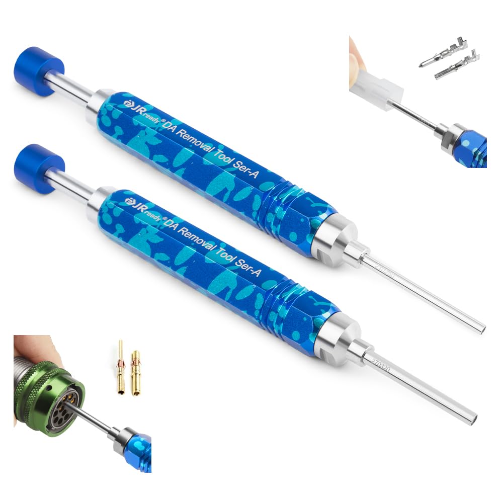 JRready ST5264 RT360 Pin Extractor Tool Kit - Professional Terminal Removal Tool for Amphenol RT360 Series Connectors (16#20# Contacts) - 2-Piece Set for Electrical Repairs & Automotive Wiring Applications