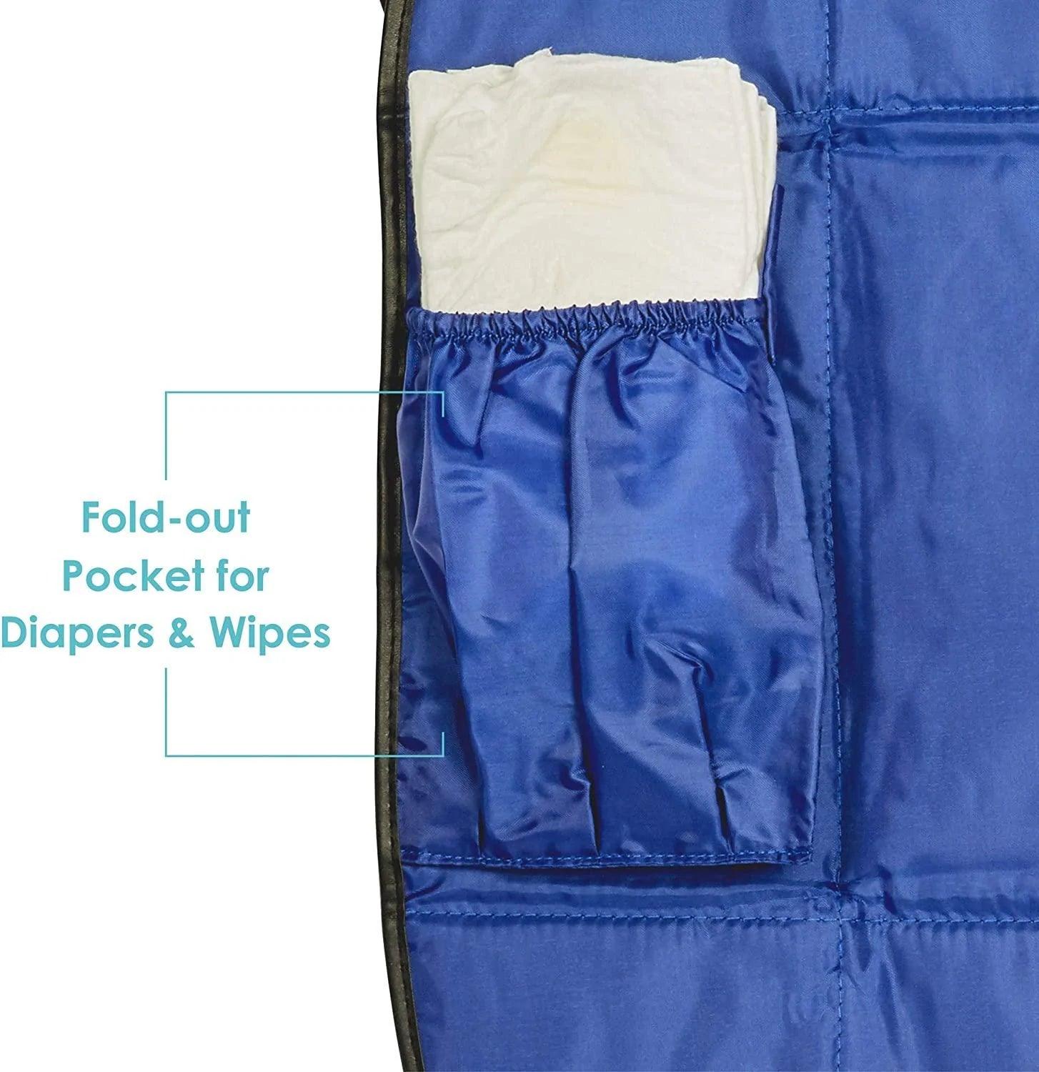 JJ Cole Baby Changing Clutch - Portable Diaper Changing Pad for On-the-Go Parents - Perfect for Travel, Nursery, and Outdoor Use