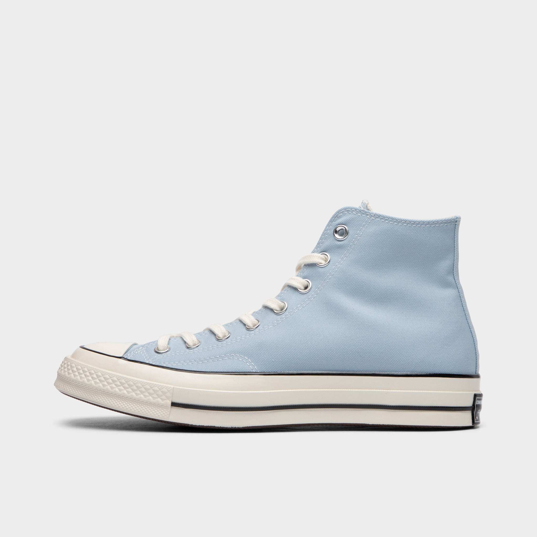 Converse Chuck 70 Hi Top Sneakers - Light Armory Blue & Egret Black | Vintage Style Canvas Shoes for Men & Women | Perfect for Casual Wear, Street Fashion & Skateboarding