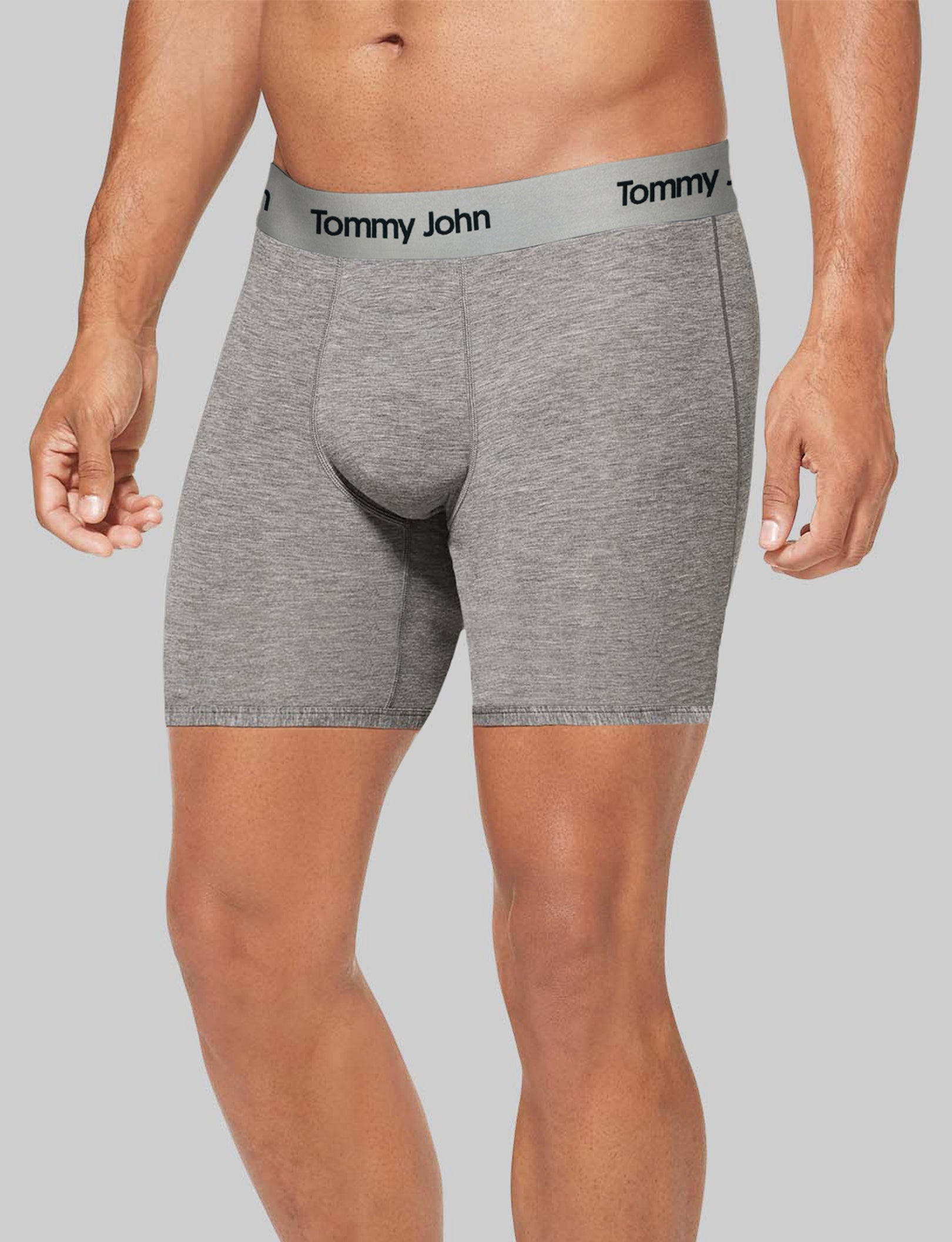 Second Skin Mid Length Boxer Brief 6-Pack - Ultra Soft Breathable Men's Underwear for All-Day Comfort - Perfect for Workout, Travel & Daily Wear