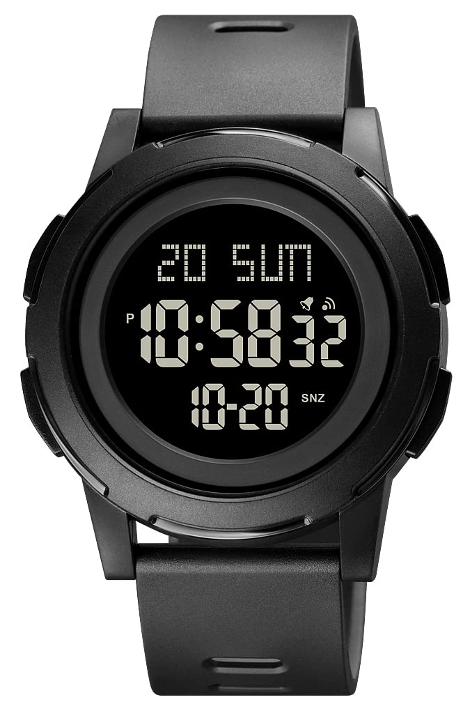 **Gosasa Men's & Women's Digital Sports Watch - Waterproof Silicone Strap, LED Display, Casual & Student Watch - Perfect for Running, Gym, and Everyday Wear**