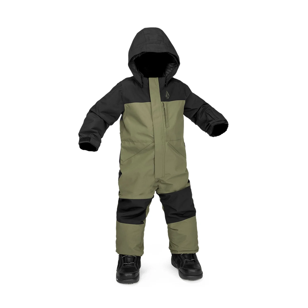 Volcom Toddler Snowsuit Onesie - Warm Winter Outfit for Boys & Girls - Waterproof & Insulated Ivy Green Snowsuit - Perfect for Snow Play, Sledding & Outdoor Winter Activities