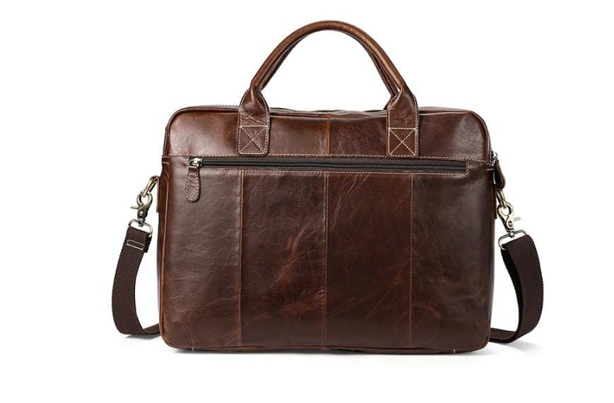 Stylish Brown Leather Messenger Bag for Women & Men - Perfect for Work, Travel, and Everyday Use