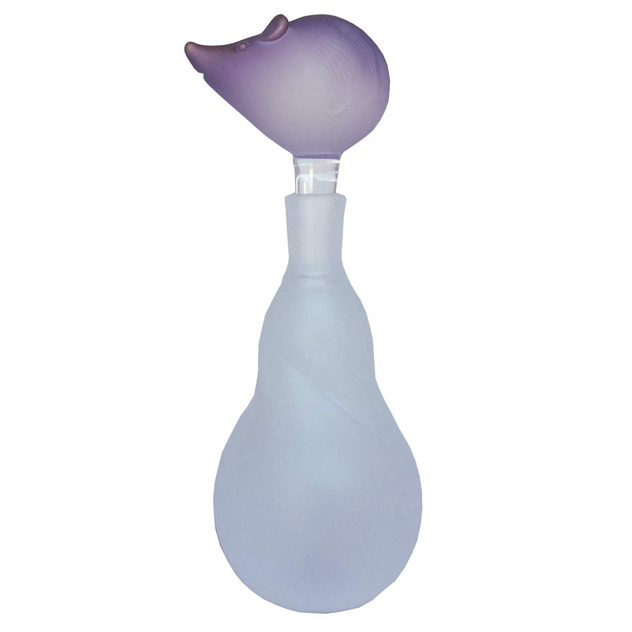 Hand Blown Glass Hedgehog Perfume Bottle - Elegant Animal-Shaped Fragrance Dispenser for Home Decor, Gift & Vanity Table | Perfect for Bathroom, Bedroom & Dresser Organizer