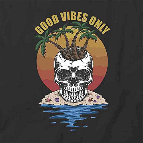 Good Vibes Only T-Shirt for Men & Women | Soft Cotton Graphic Tee with Inspirational Print | Perfect for Casual Wear, Music Festivals & Positive Lifestyle