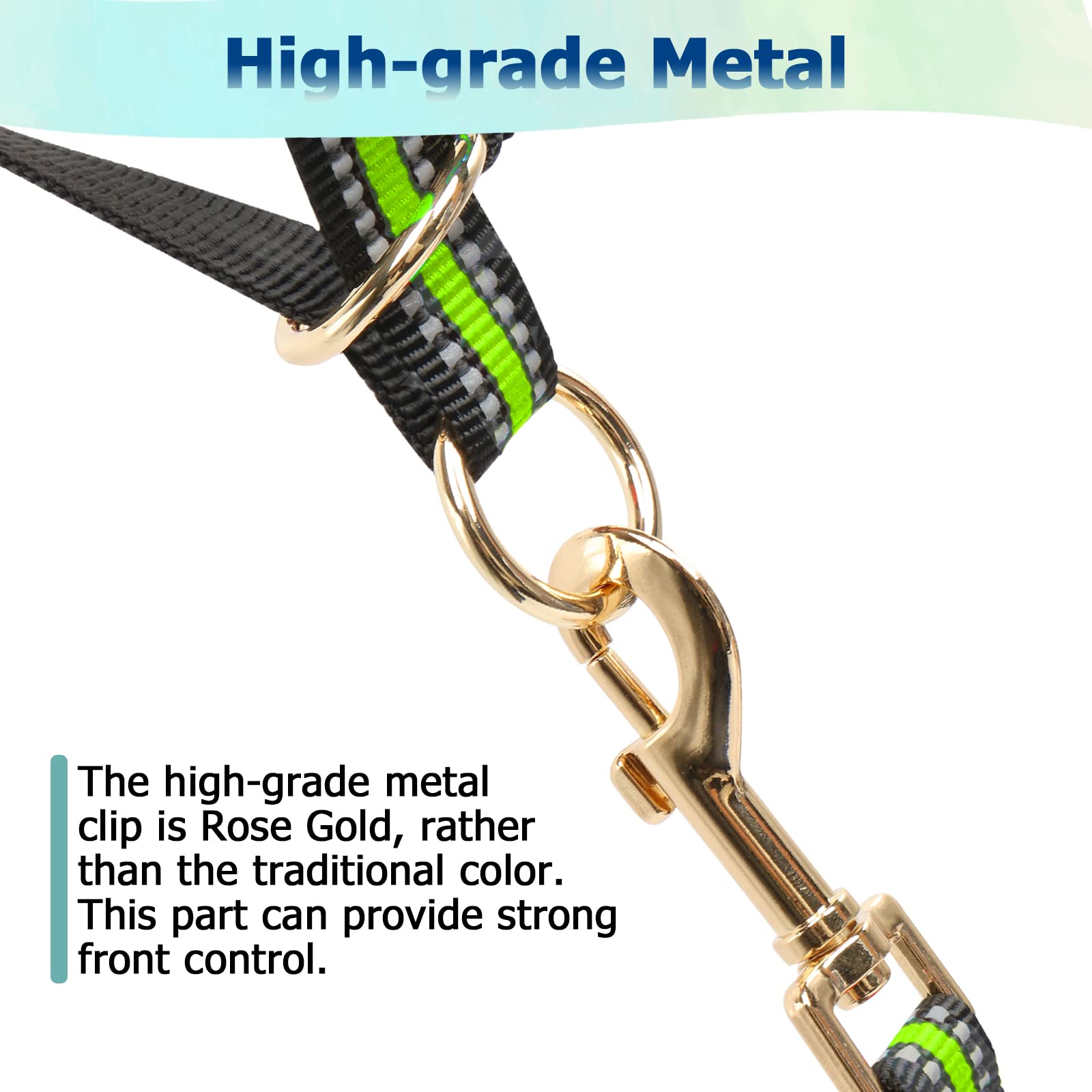 BARKLESS No-Pull Dog Muzzle Leash & Head Halter for Medium to Large Aggressive Dogs - Adjustable Gentle Face Harness Stops Pulling & Choking During Walks (Size S, Green) - Perfect for Training, Walking & Controlling Strong Pullers Safely