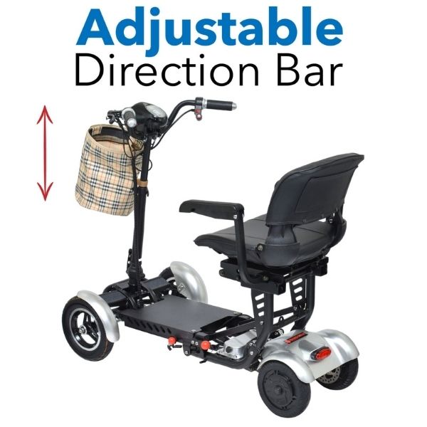 ComfyGo MS 3000 Plus Foldable Mobility Scooter for Seniors & Adults - Lightweight Electric Wheelchair with Long Battery Life - Perfect for Indoor & Outdoor Use, Shopping, Travel & Daily Mobility