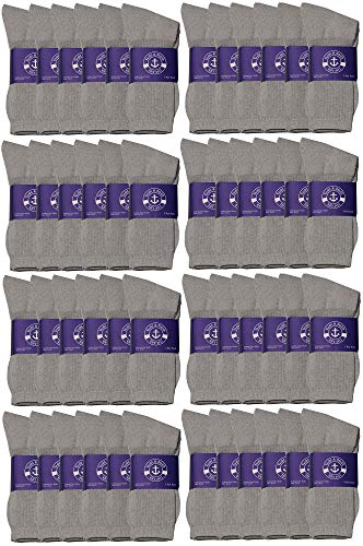 48 Pairs Mens Gray Crew