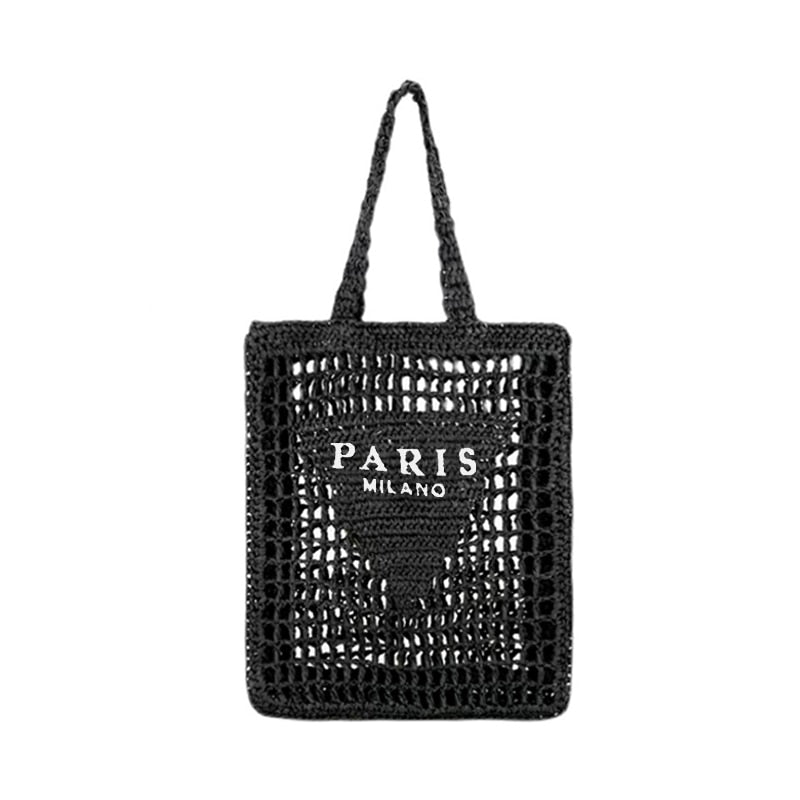 Stylish Women's Striped Straw Handbags - Trendy Summer Beach Tote for Vacation, Shopping & Outdoor Activities