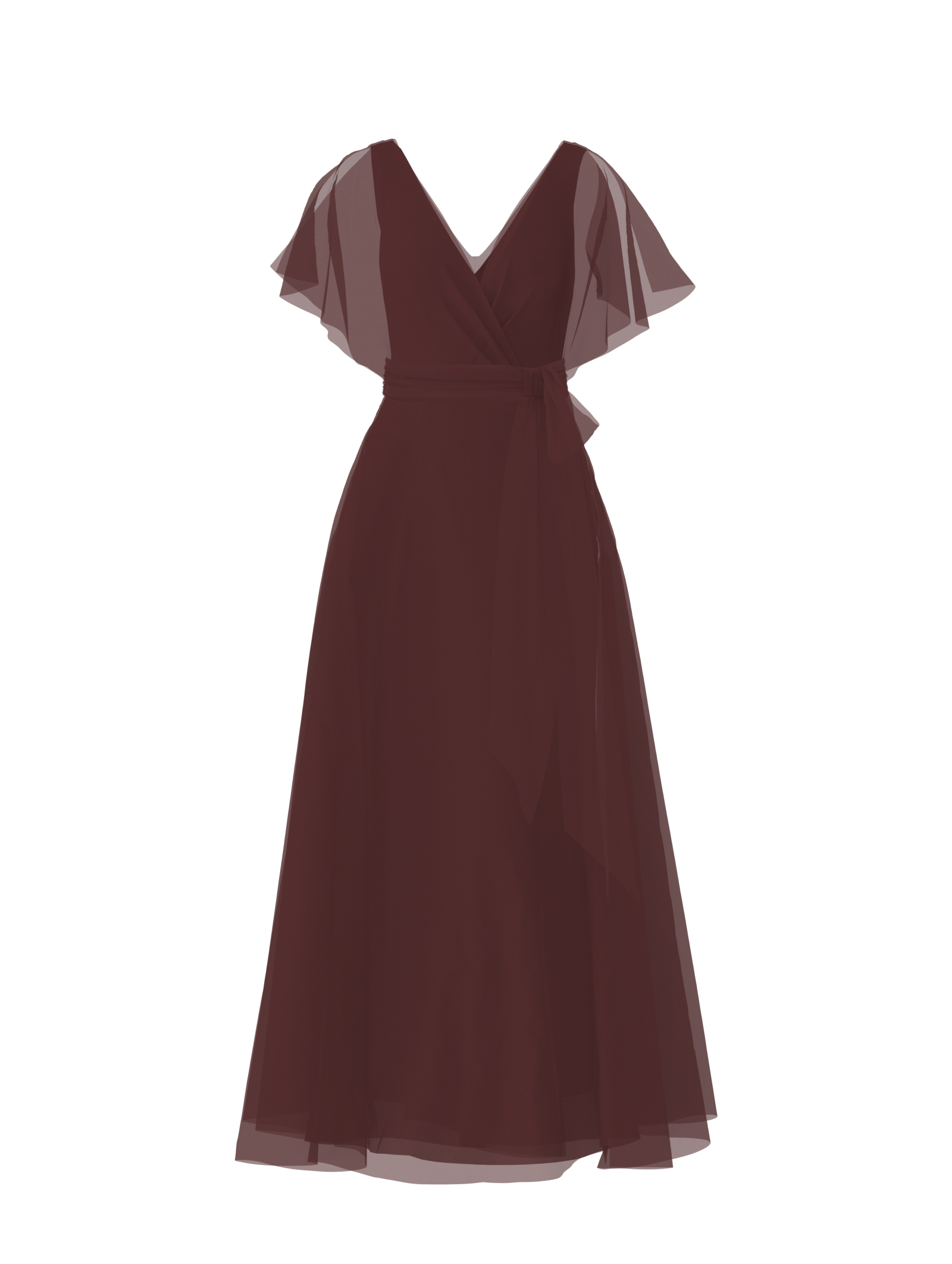 Ava Bodice with Cerisa Skirt and Sash Belt - Elegant Ruby Red Women's Fashion Set for Parties, Weddings & Special Occasions