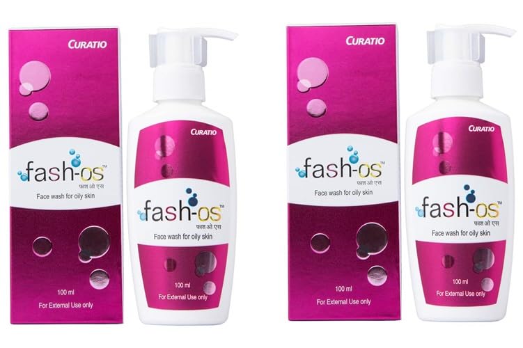 Fash OS Purifying Gel Face Wash for Acne & Oily Skin - 100ml (Pack of 2) | Deep Cleansing, Oil Control & Pore Minimizing | Daily Skincare Routine for Men & Women