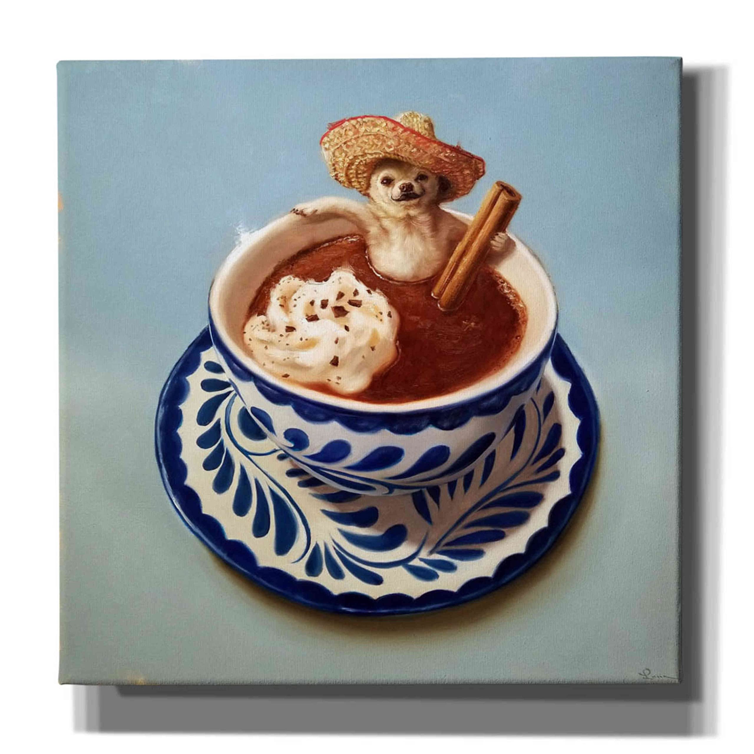 Lucia Heffernan 'Mexican Hot Chocolate' Canvas Wall Art - 26x26 Inch Modern Home Decor for Living Room, Bedroom & Office