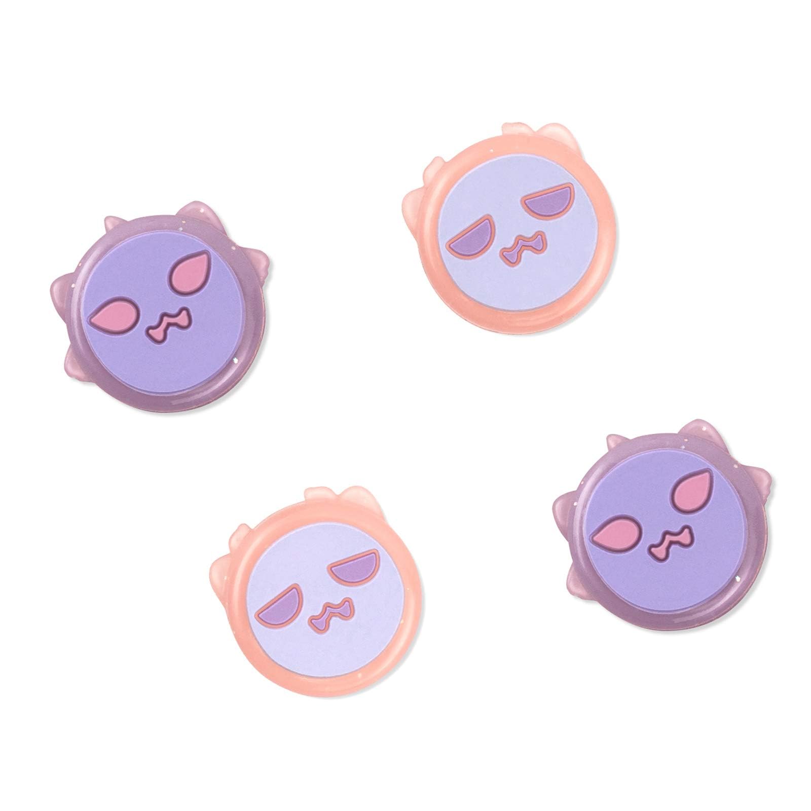 GeekShare Halloween Greedy Ghost Thumb Grip Caps - Soft Silicone Joystick Cover Compatible with Nintendo Switch/OLED/Switch Lite (4PCS) - Perfect for Gaming Comfort & Controller Protection During Halloween Parties & Year-Round Play