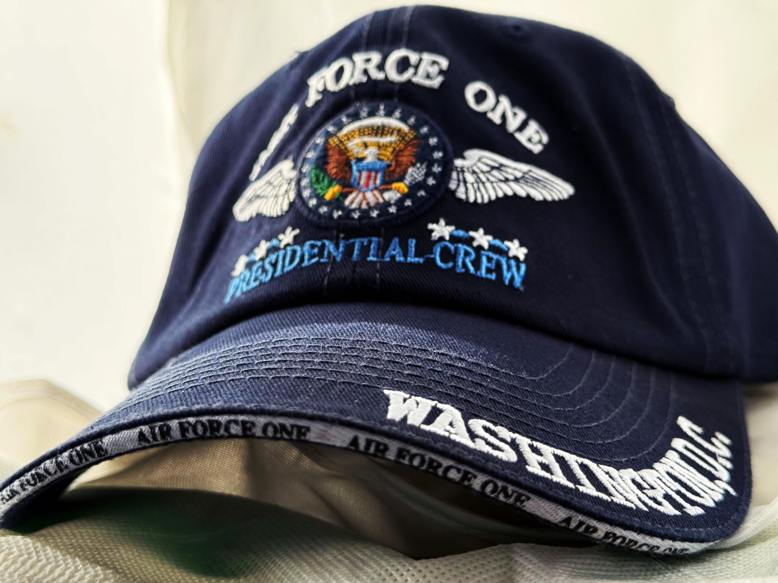 Official Air Force One Presidential Baseball Cap - Embroidered Logo Adjustable Snapback Hat for Men & Women - Perfect for Casual Wear, Sports, and Patriotic Events