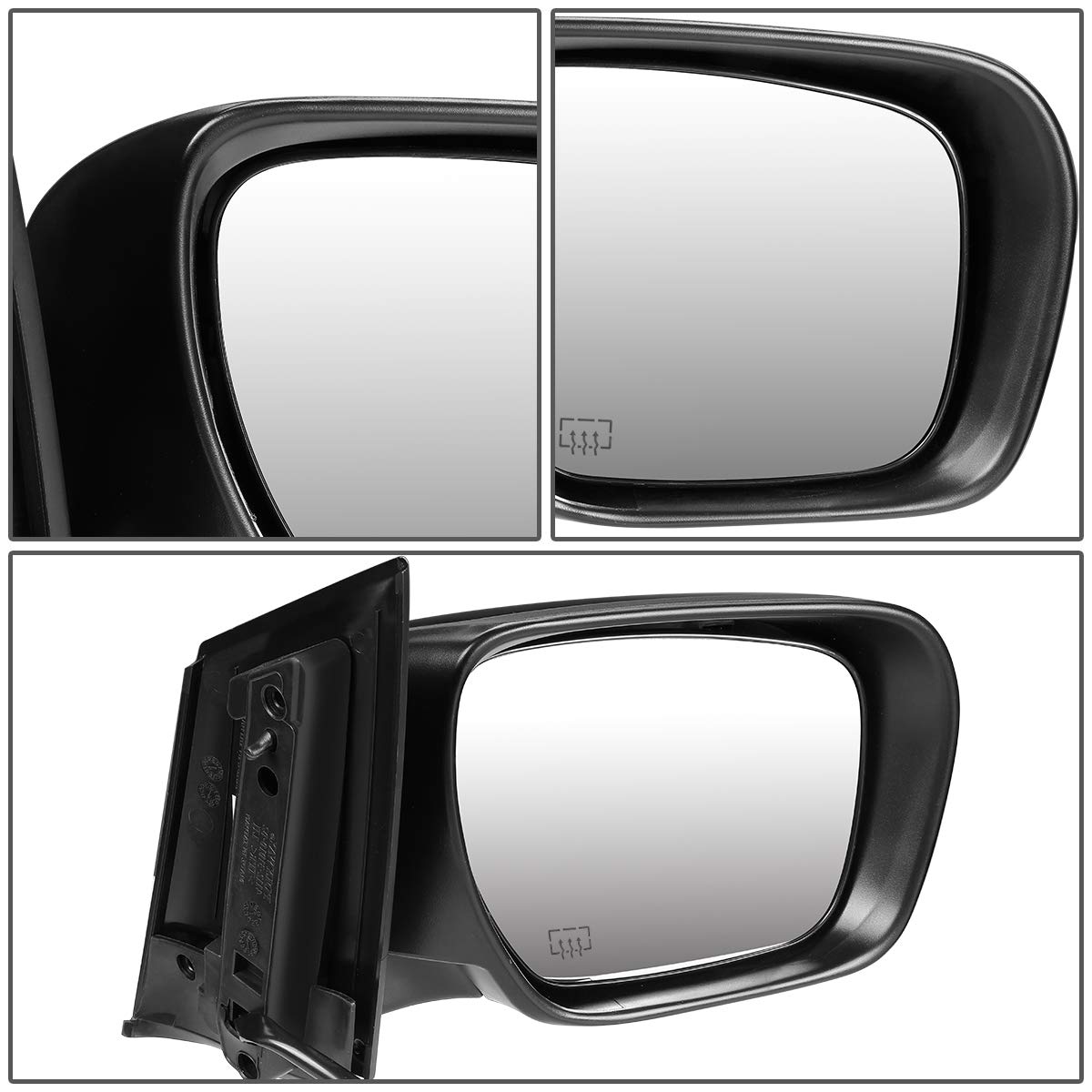 Auto Dynasty MA1320154 MA1321154 Pair OE Style Powered & Heated Side View Mirrors - Compatible with 2007-2012 Mazda CX7 | Perfect for Winter Driving & Enhanced Visibility