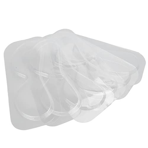 6pcs DIY Eye Mask Patch Molds for Mask Maker Machine - Reusable Silicone Eye Mask Tray for Homemade Skincare - Perfect for Spa, Beauty Salon & At-Home Facial Treatments