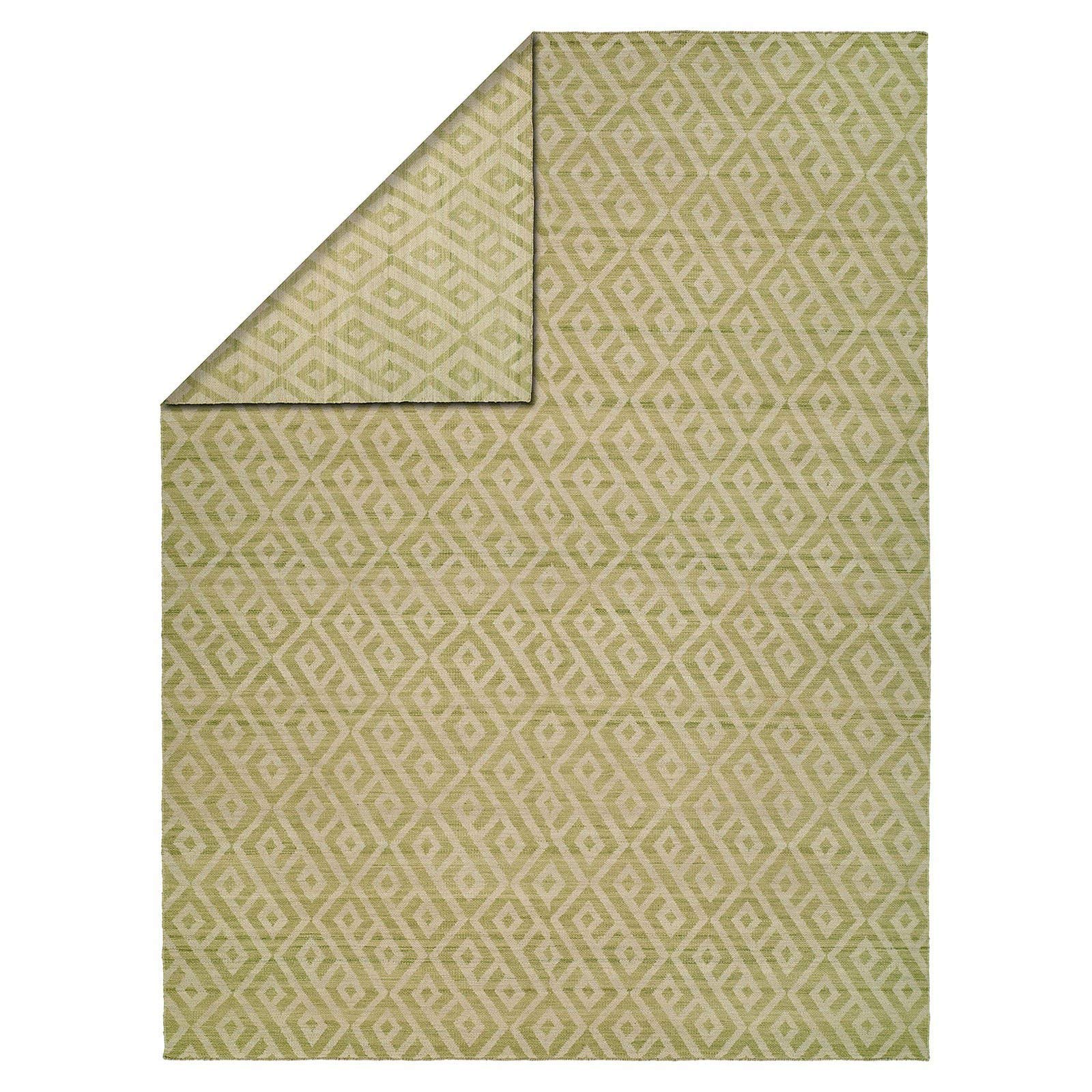 Kalaty EN-920 46 Endura 4' x 6' Area Rug in Thyme/Linen - Durable Low-Pile Rug for Living Room, Bedroom & High-Traffic Areas