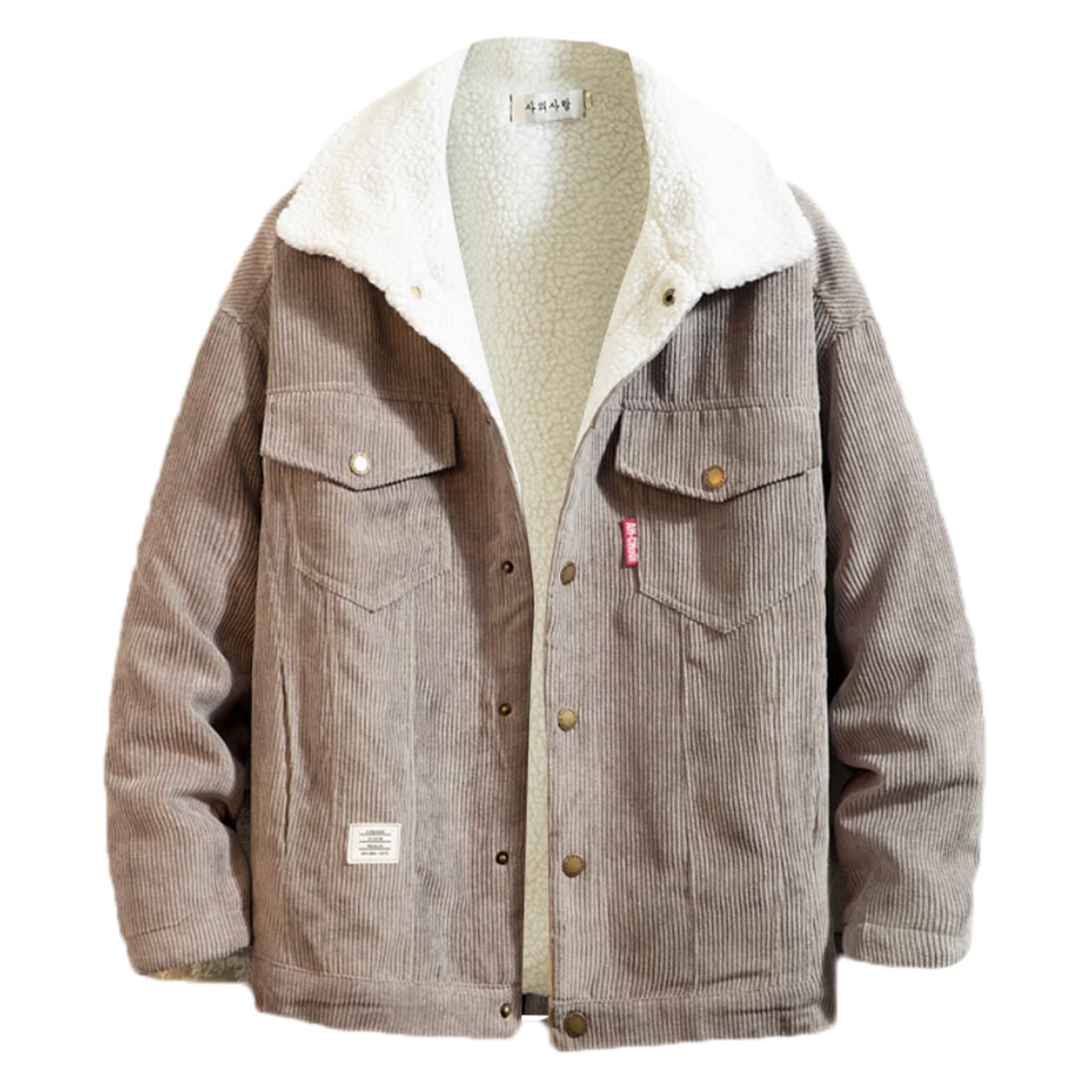 Premium Men's Cashmere Coat - Warm Winter & Autumn Loose Fit Blouse with Pockets | Stylish Outerwear for Casual, Office & Outdoor Activities