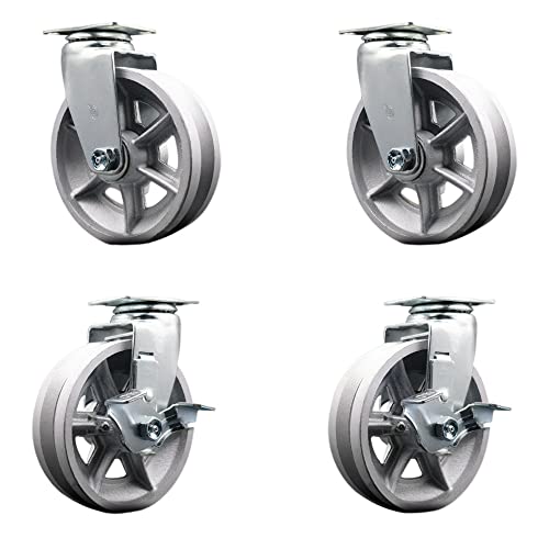 4 Swivel w/2 Top Lock Brakes