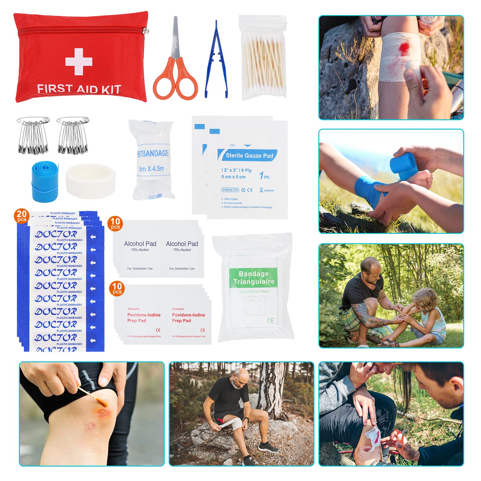 Professional Survival Gear Kit & Large Camping Backpack with First Aid - Essential Outdoor Adventure Equipment for Hiking, Emergency Preparedness & Wilderness Exploration