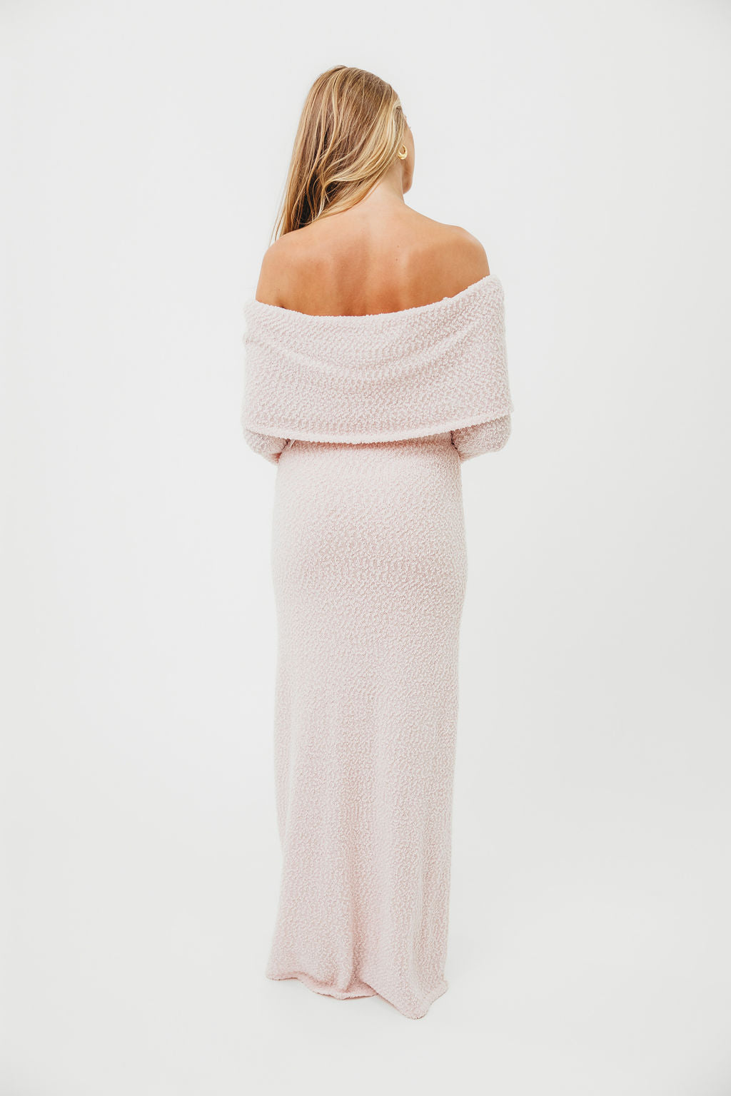 Nora Knit Maxi Dress in Dusty Pink - Bump Friendly Maternity Dress for Women | Comfortable Stretchy Long Dress for Pregnancy, Nursing & Everyday Wear | Perfect for Casual Outings, Baby Showers & Special Occasions