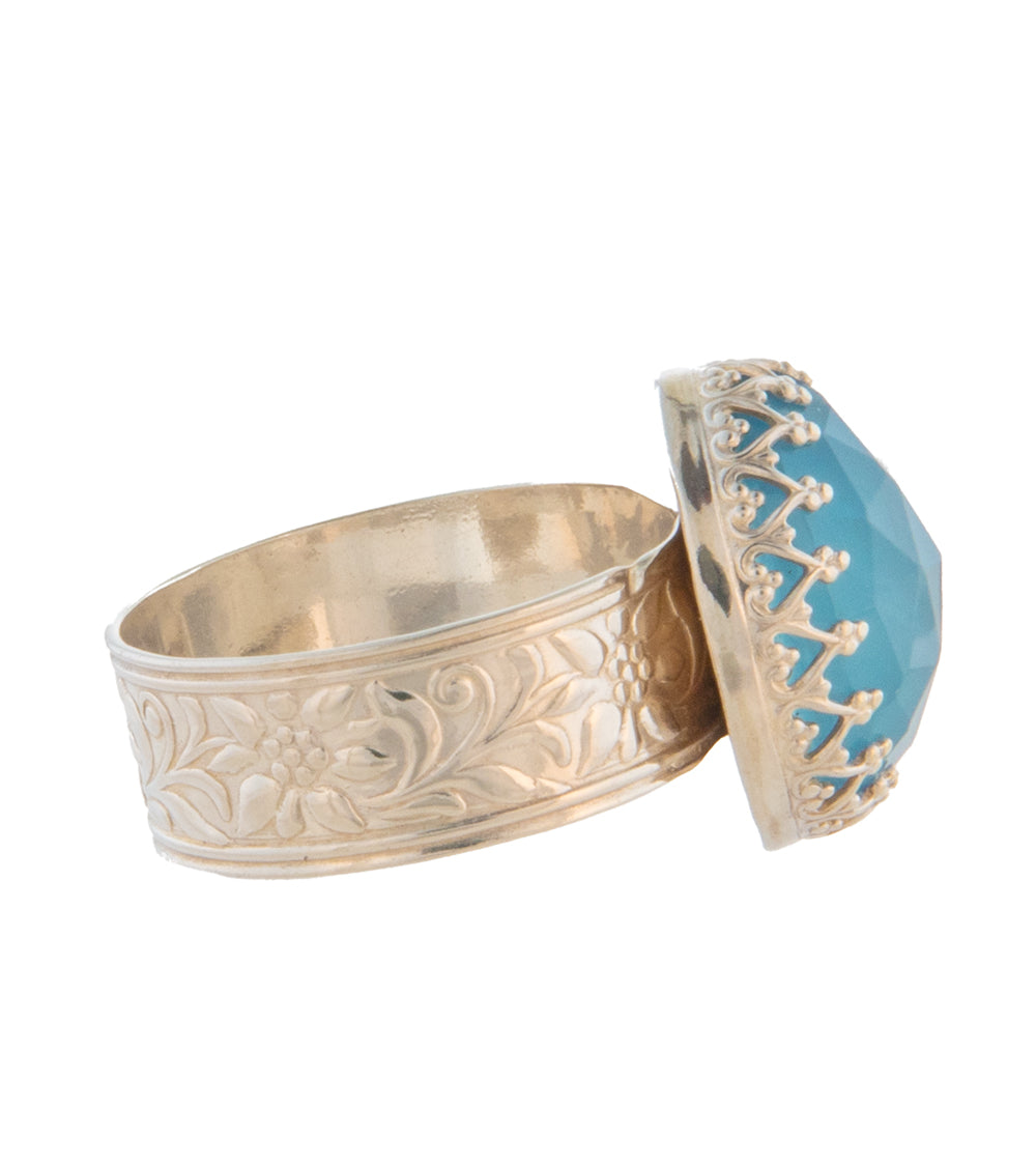 Galit Santa Maria Aquamarine Silver Ring GAL39990C – Elegant Jewelry for Weddings, Anniversaries & Special Occasions