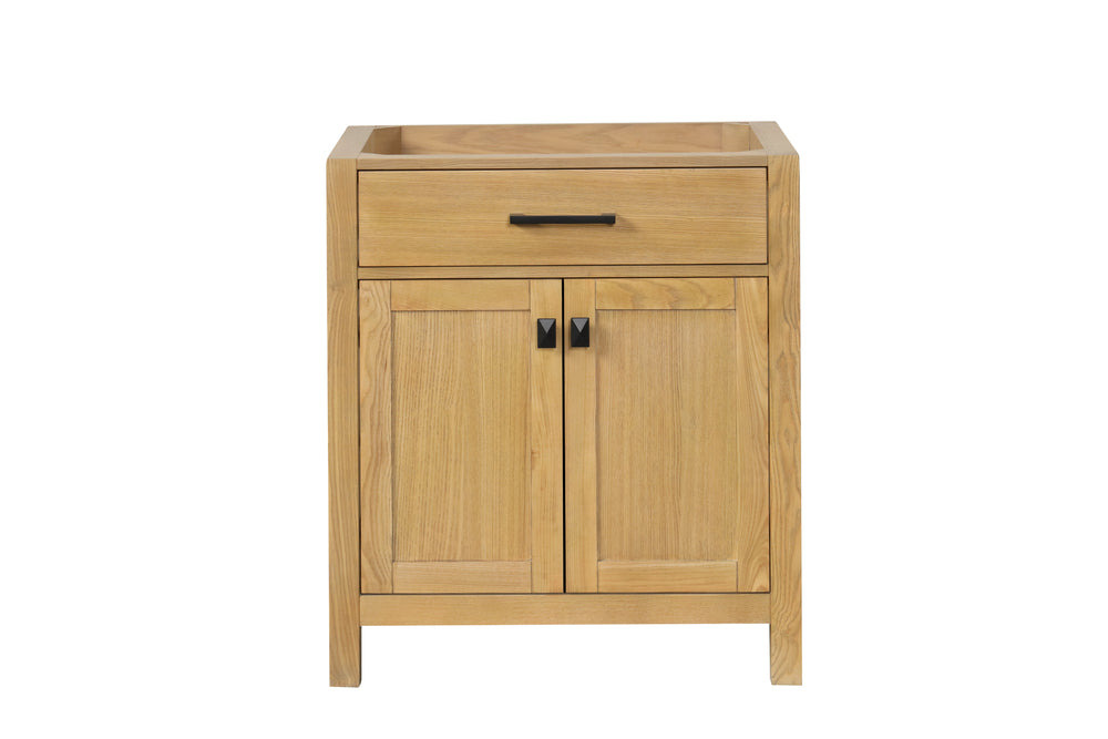 29.5 Inch Single Bathroom Vanity in Desert Oak - Modern London Style Bathroom Vanity with Sink for Small Spaces, Perfect for Apartments & Powder Rooms
