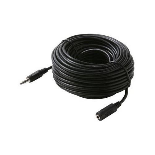12ft Steren Audio Extension Cable - 3.5mm Male to Female Stereo Aux Cord - Black (255-268) - Perfect for Headphones, Speakers & Home Theater Systems