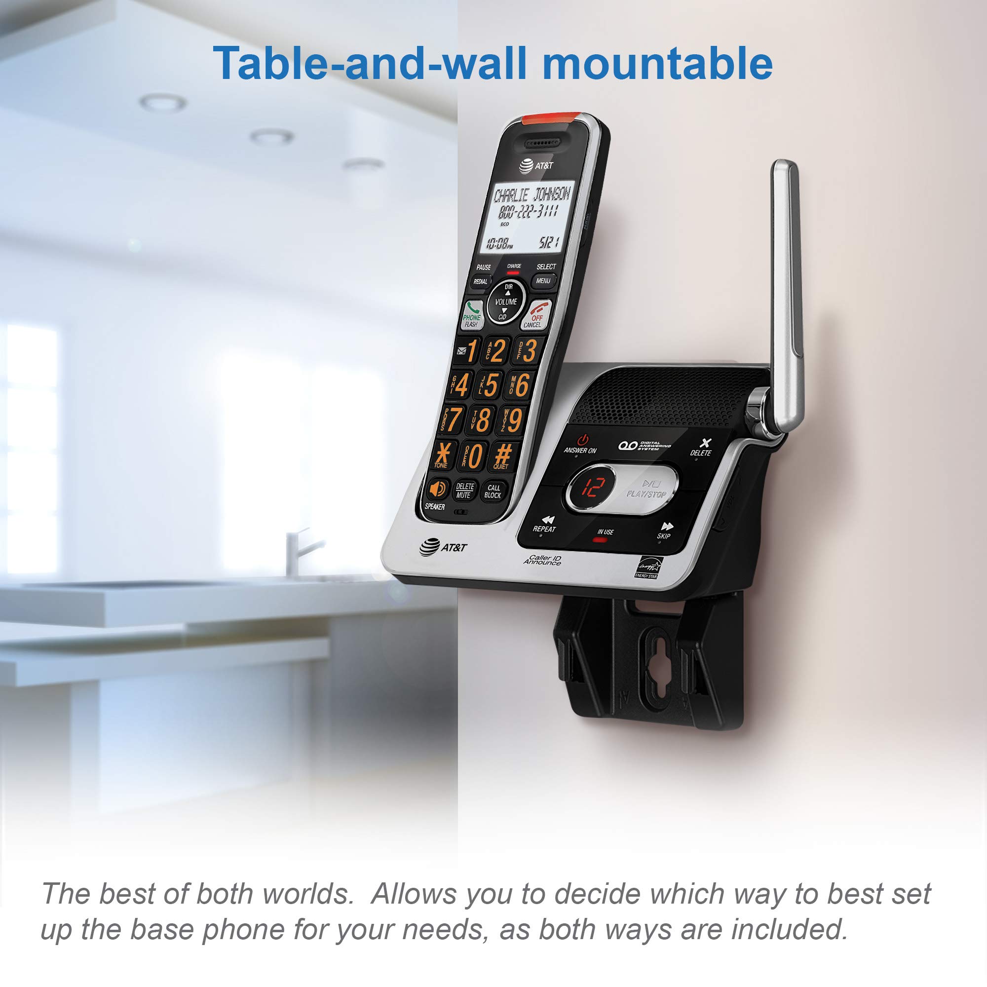 AT&T BL102-2S 2-Handset Cordless Phone with Digital Answering System, 2