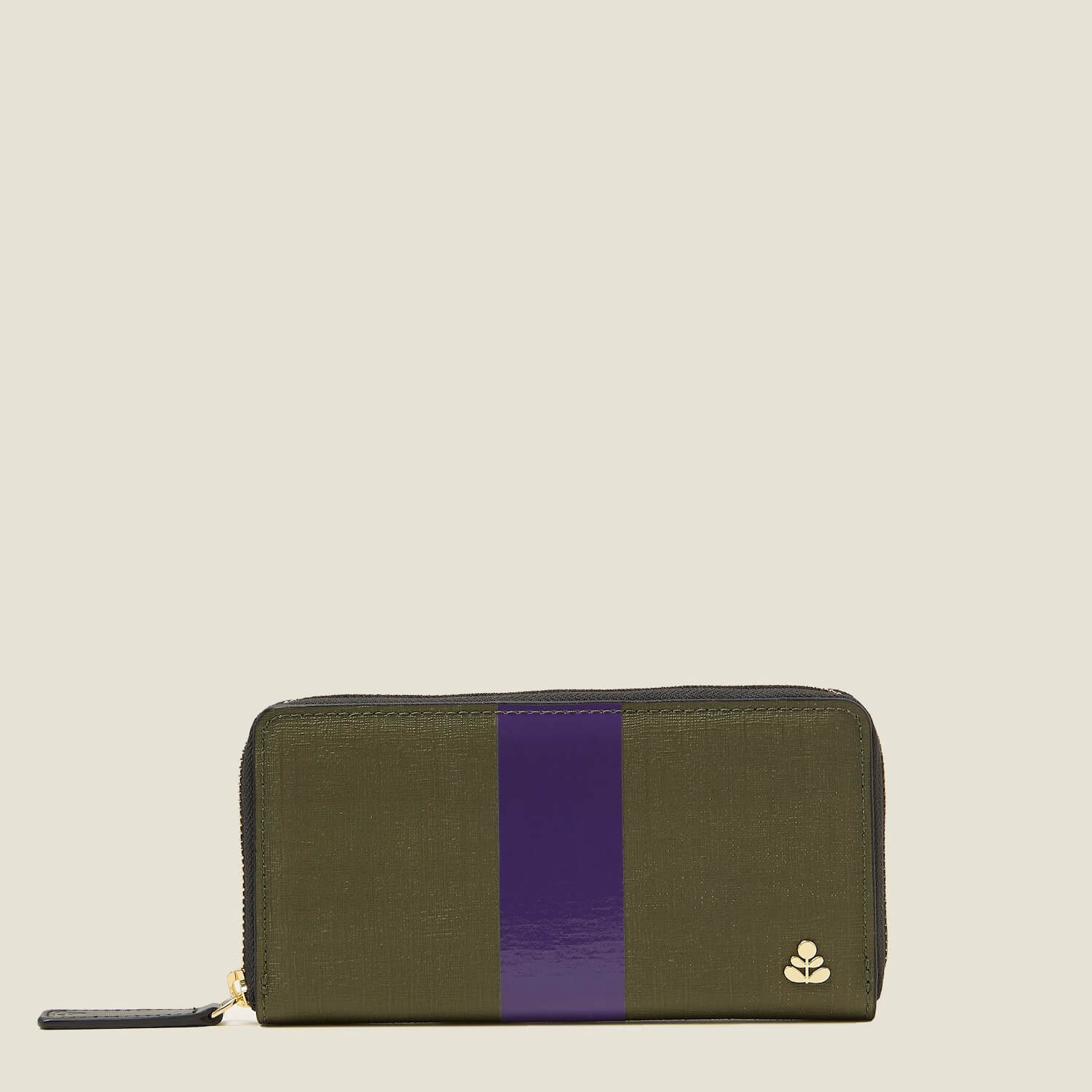 Forget Me Not Wallet - Shiny Stripe Spruce Purple RFID Blocking Slim Bifold Wallet for Women - Perfect for Travel, Shopping & Everyday Use