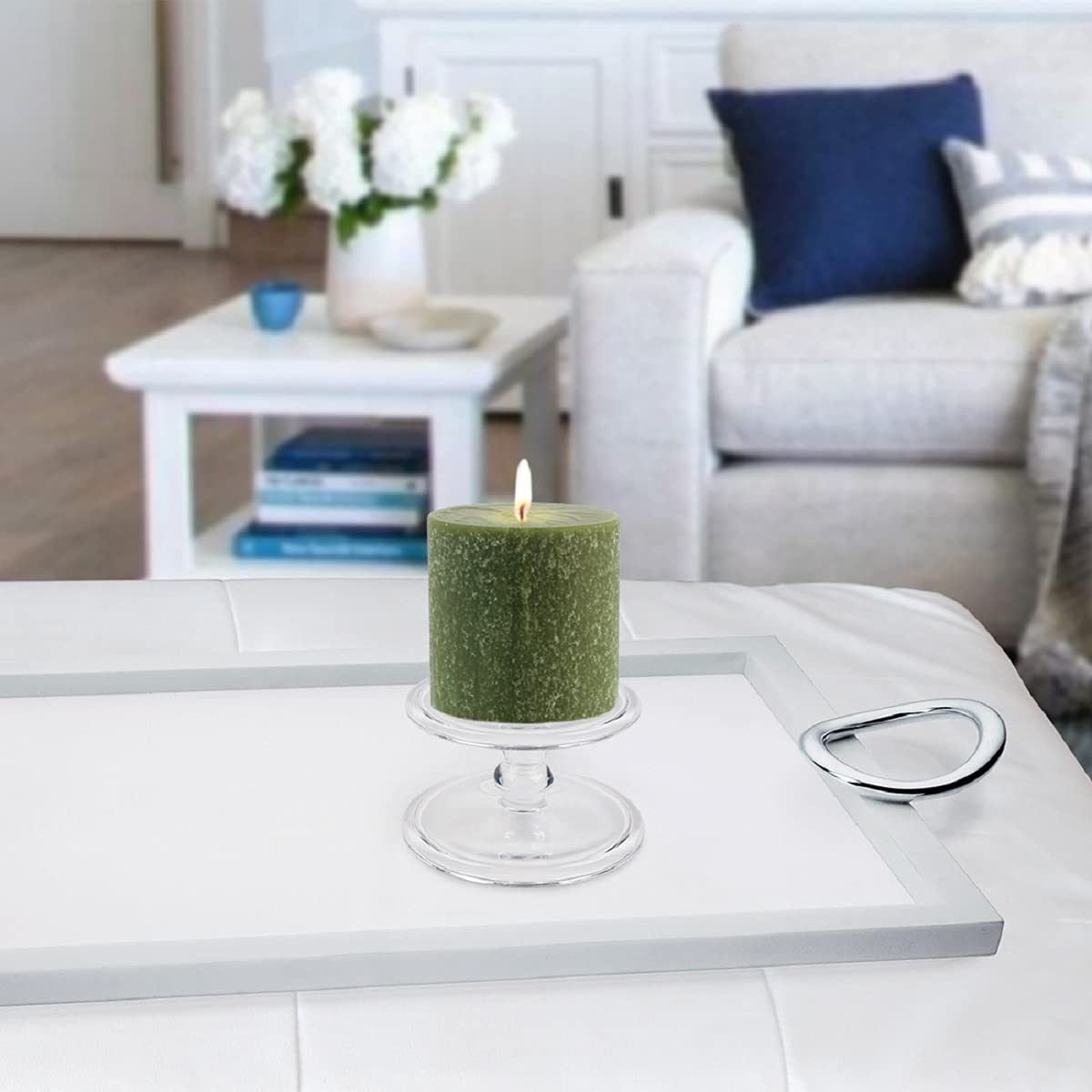 Root Candles 33372 Unscented Timberline Pillar Candle - 3 x 3 Inches Dark Olive for Home Decor, Wedding Centerpieces & Relaxing Ambiance
