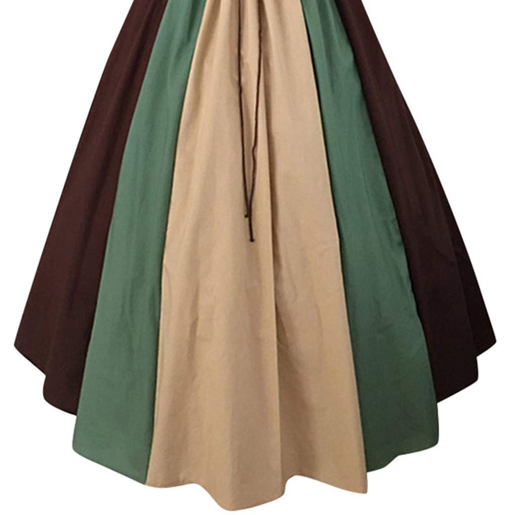 Elegant Renaissance Dress for Women - Medieval Victorian Ball Gown with Corset & Flare Sleeves | Perfect for Masquerade Balls, Halloween Costumes & Themed Parties | Historical Reenactment & Cosplay Outfit