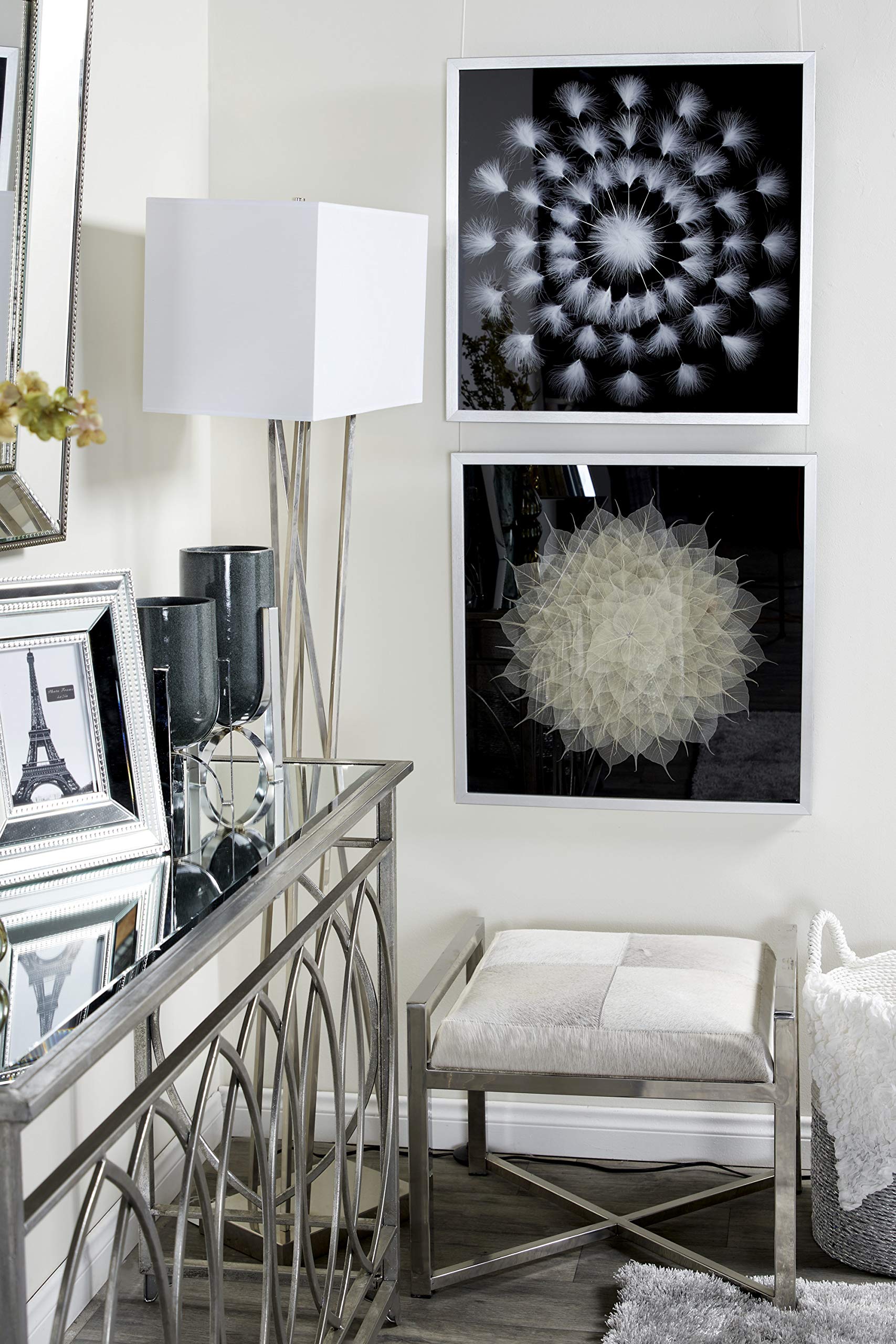 Deco 79 Large White Shadow Box - Elegant Wall Decor for Living Room, Bedroom & Office - Perfect for Displaying Photos, Art & Keepsakes