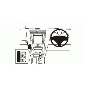 ClicOn No Holes Angled Dash Mount for Lexus GS Series (2005-2012) - Secure Phone Holder for Hands-Free Navigation & Driving