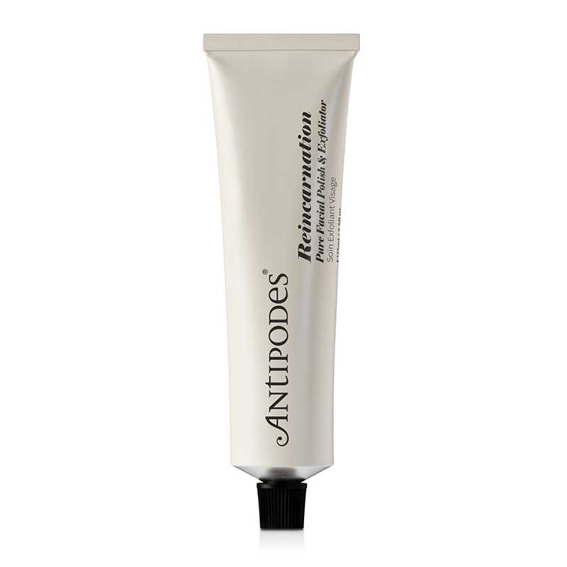 Antipodes Reincarnation Pure Facial Polish & Exfoliator - Natural Skincare for Glowing Skin | Perfect for Daily Exfoliation & Brightening Routine