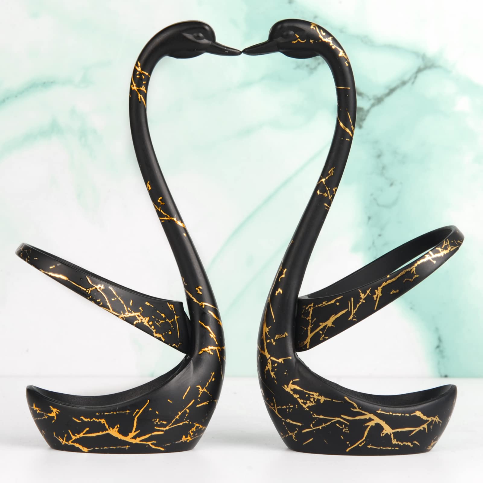 Elegant Black Swan Base Holder for Coffee Bar & Dining Table Decor - Perfect for Wedding, Party & Home Entertaining - Stylish Centerpiece for Romantic Dinners & Special Occasions