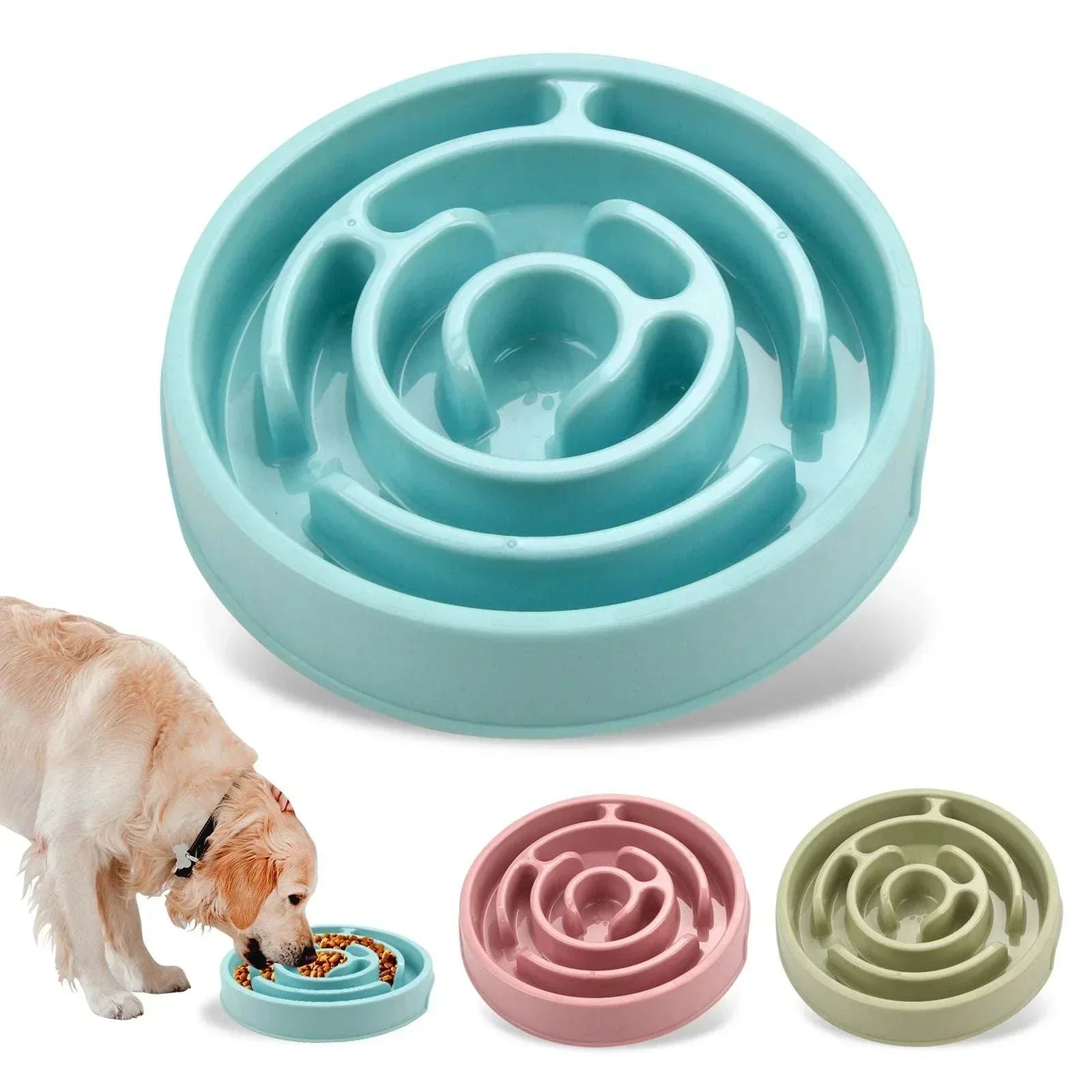 Slow Feeder Dog Bowl – Non-Slip, Anti-Gulping Pet Dish for Small, Medium & Large Dogs – Perfect for Mealtime & Portion Control