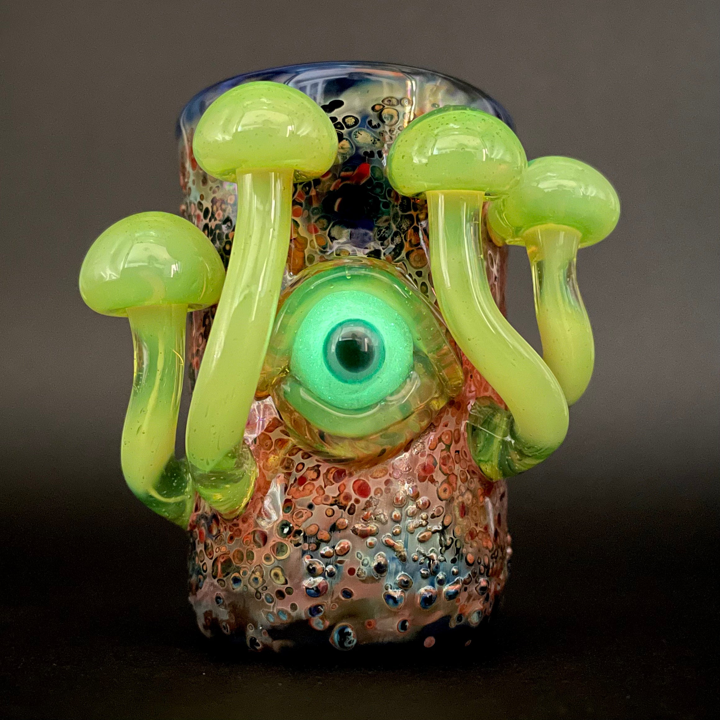 Green Slime Mushroom Shot Glass - Unique Novelty Drinking Cup for Parties, Halloween & Gifts | Durable Ceramic Fun Glassware for Cocktails, Shots & Collectibles