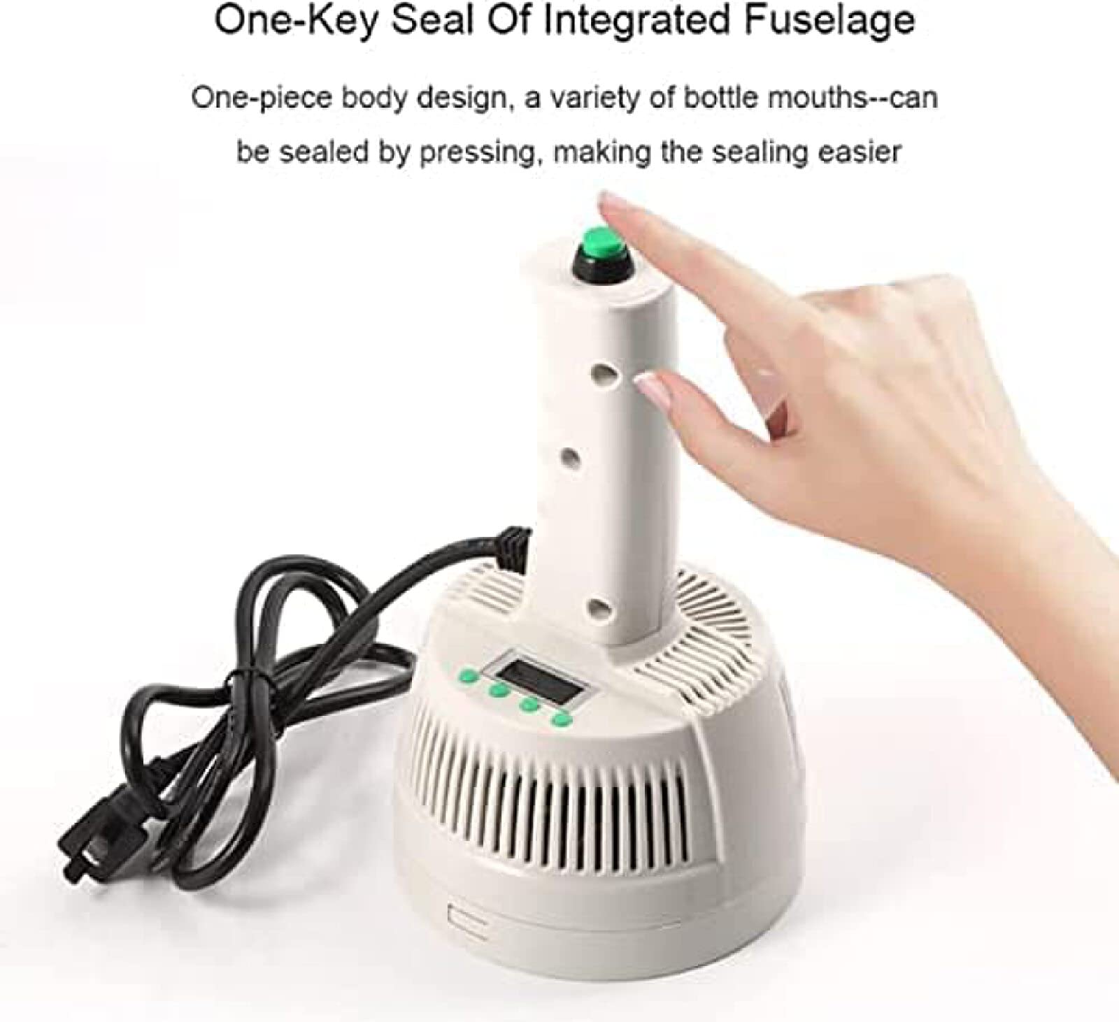 Electromagnetic Induction Bottle Sealer for 20-130mm Aluminum Foil Caps - Portable One-Touch Bottle Capping Machine (GQYYS) - Perfect for Home Brewing, DIY Cosmetics & Small Batch Beverage Production