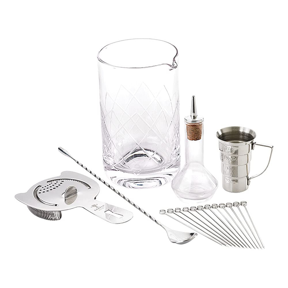 Premium Barfly Cocktail Kit - Stainless Steel Manhattan Cocktail Set for Home Bars & Mixology Enthusiasts | Perfect for Parties, Gifts & Professional Bartenders